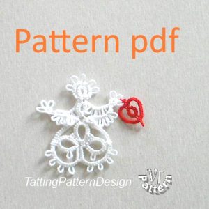 Pattern and tutorial tatting butterfly with seed beads. - Crealandia