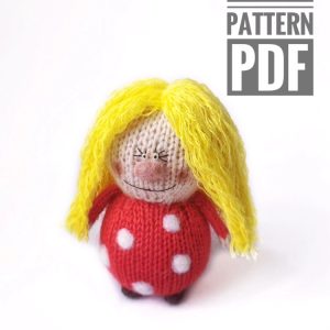 Handmade Marketplace 481 Knitting pattern doll Brownie