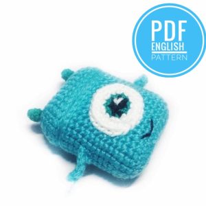 Handmade Marketplace 479 Crochet pattern case monster for Airpods