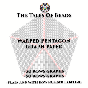 Seed Bead Graph Paper Warped Pentagon