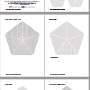 Warped Pentagon Graphs – Seed Bead Graph Paper Warped Pentagon Butterflies