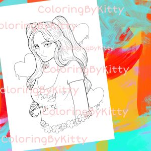Single coloring page “Bloody Valentine”