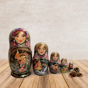 Russian Wooden Doll Matryoshka Tale Humpbacked Horse.Nesting Doll