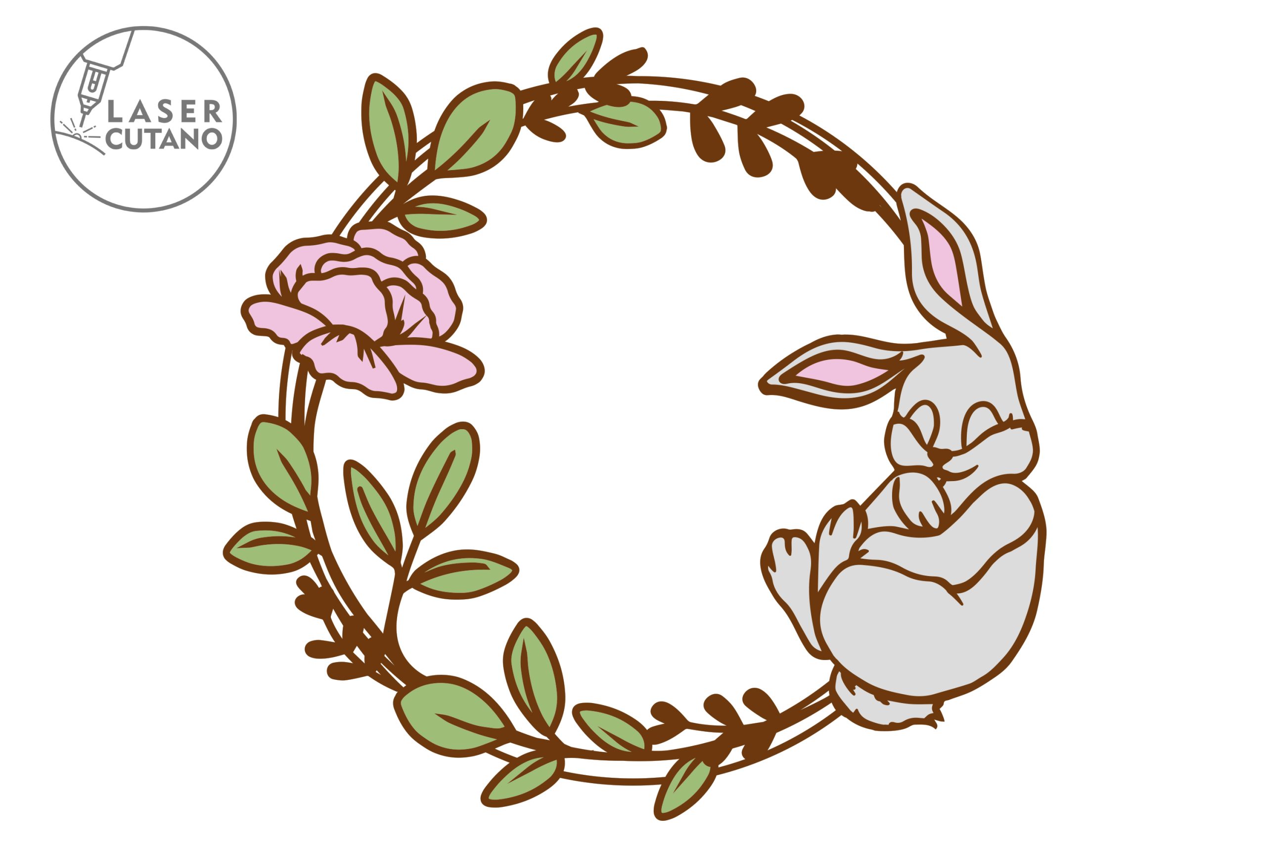 WREATH EASTER Bundle Paper Cut and Laser Cut Template 9 WREATH EASTER Bundle Paper Cut and Laser Cut Template - Image 9