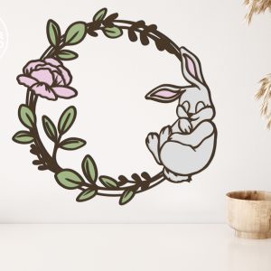 WREATH EASTER Bundle Paper Cut and Laser Cut Template