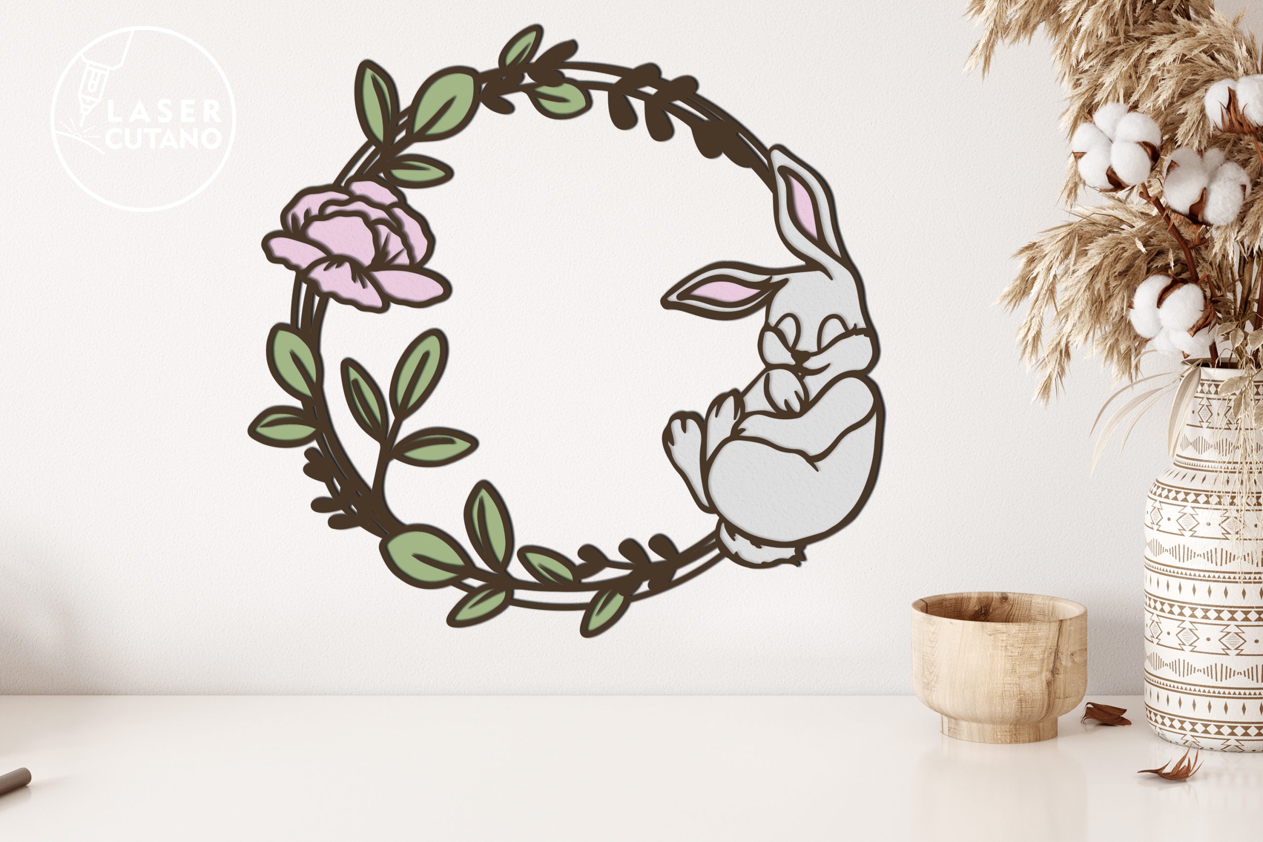 WREATH EASTER Bundle Paper Cut and Laser Cut Template 2 WREATH EASTER Bundle Paper Cut and Laser Cut Template - Image 2