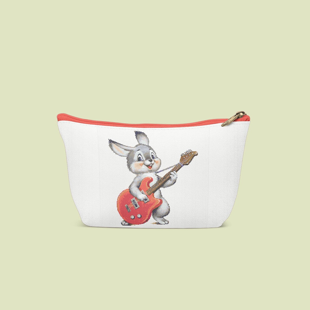Funny Bunny with guitar cross stitch pattern 11 Funny Bunny with guitar cross stitch pattern