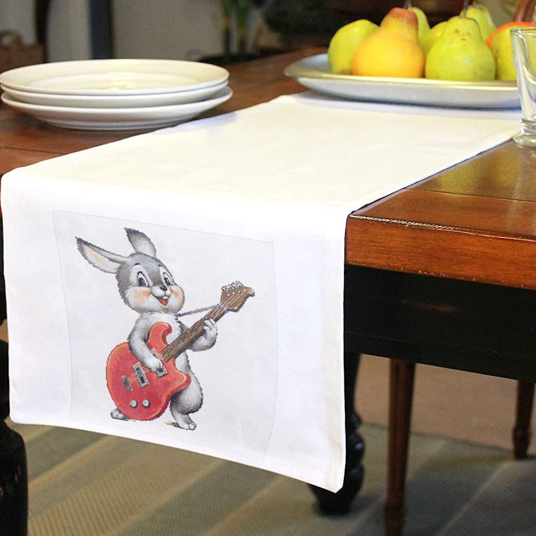 Funny Bunny with guitar cross stitch pattern 9 Funny Bunny with guitar cross stitch pattern