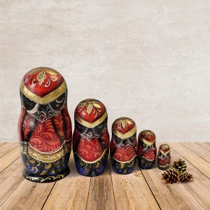 Russian Wooden Doll Matryoshka Tales Pushkin’s.Nesting Doll 5 pes.