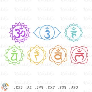 Chakras Svg Printable Clipart Png