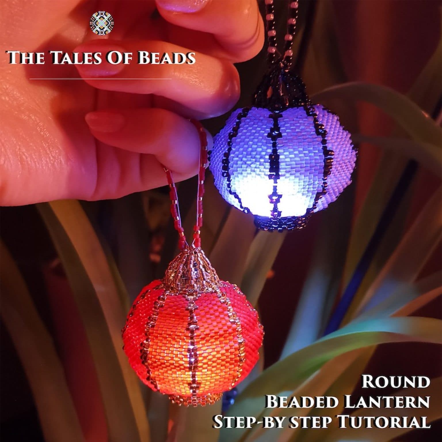 Laterum Pattern Beaded Lantern Pattern / Tutorial Seed Bead Chinese Lanterns - Crealandia