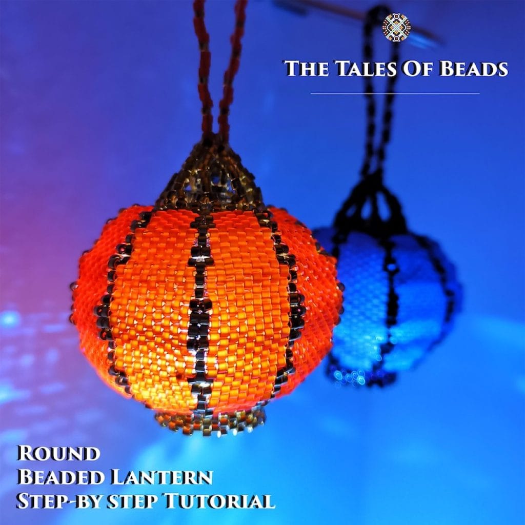 Laterum Pattern Beaded Lantern Pattern / Tutorial Seed Bead Chinese Lanterns - Crealandia