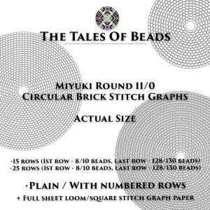 circular brick stitch beading graphs