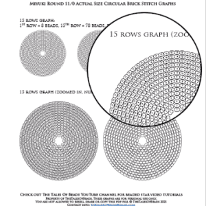 beading graphs circular brick stitch
