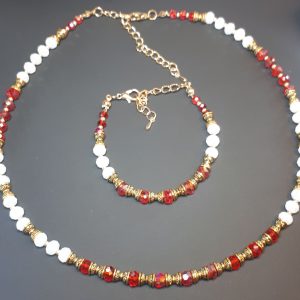 Handmade Marketplace 661 Costume jewelry set – necklace and bracelet