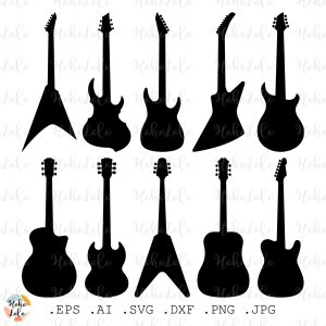 Guitar Svg Silhouette