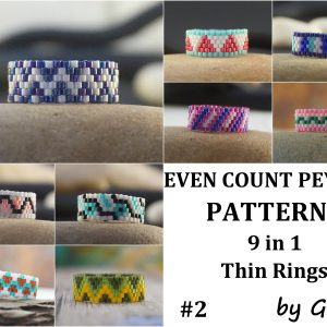 Handmade Marketplace 563 Even peyote rings patterns