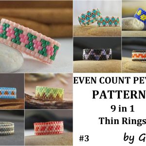 Handmade Marketplace 562 Even peyote rings patterns