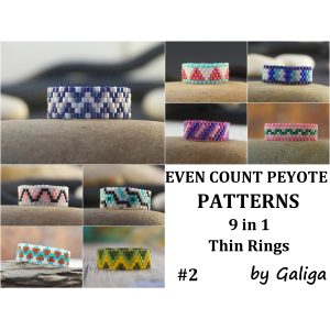 Even peyote rings patterns
