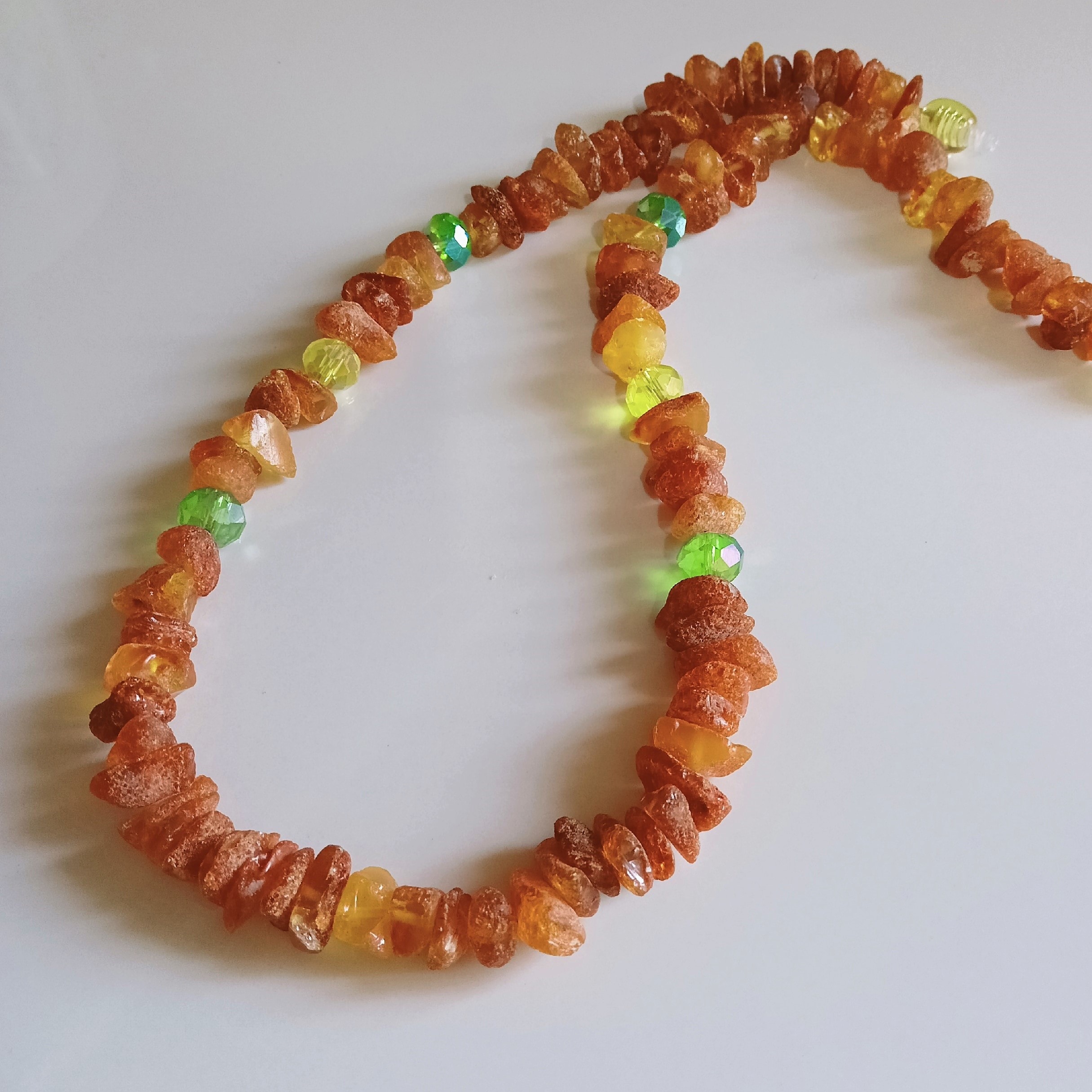 Raw amber necklace Baltic amber choker beads necklace amber jewelry handmade