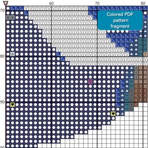 Galaxy Monogram letter K cross stitch digital pattern created for Creative cross stitch shop