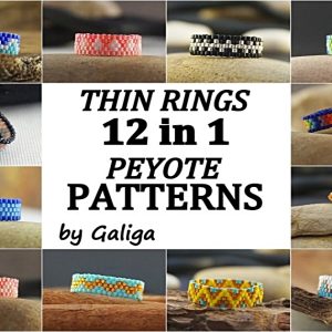 DIY Peyote or Brick Stitch Ring Pattern : CHAPALA -  Finland