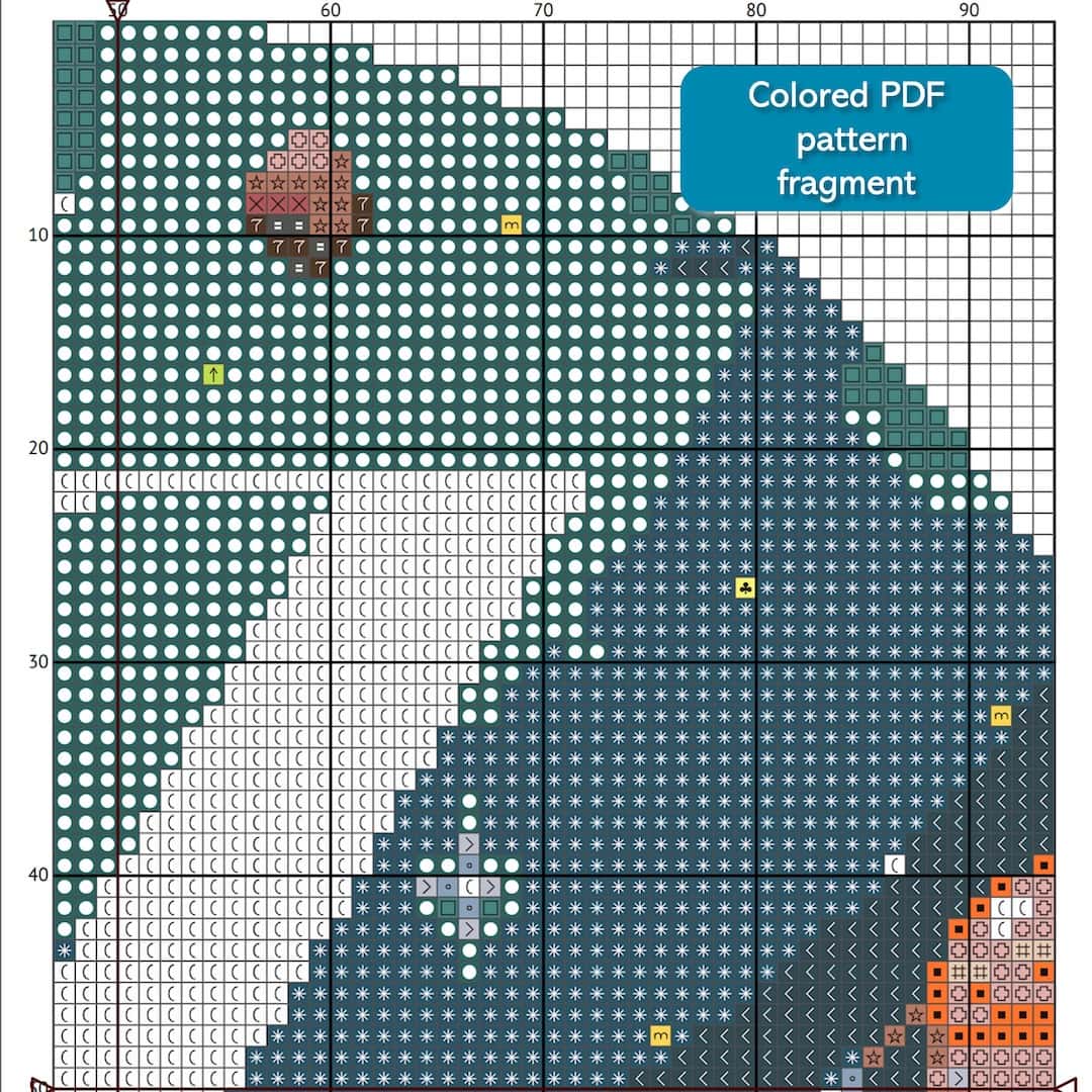 Galaxy Monogram letter Z cross stitch digital pattern created for Creative cross stitch shop instant download PDF