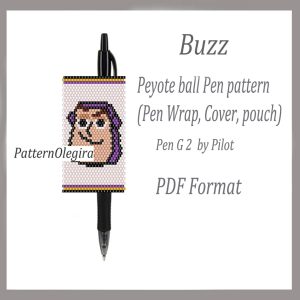 BUZZ Pen wraps bead pattern PDF file Buzz bead pattern Olegirabeadpatterns