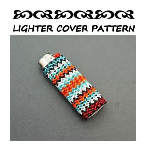 Handmade Marketplace 572 Ethnic tribal ornament lighter cover pattern