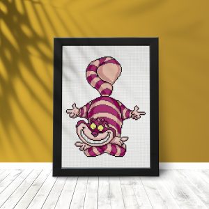 Cheshire Cat cross stitch pattern PDF