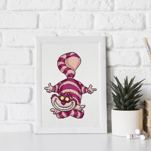 Cheshire Cat cross stitch pattern PDF