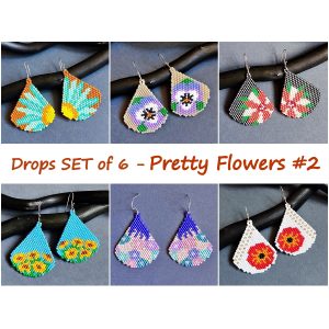 Handmade Marketplace 574 beaded earrings patterns flowers