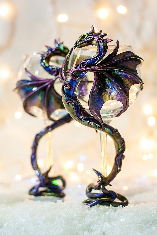 “Rainbow dragons” glasses
