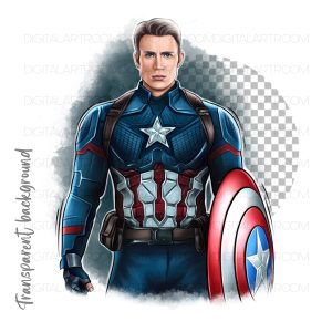 Superhero Superman Captain America png illustration Art Print