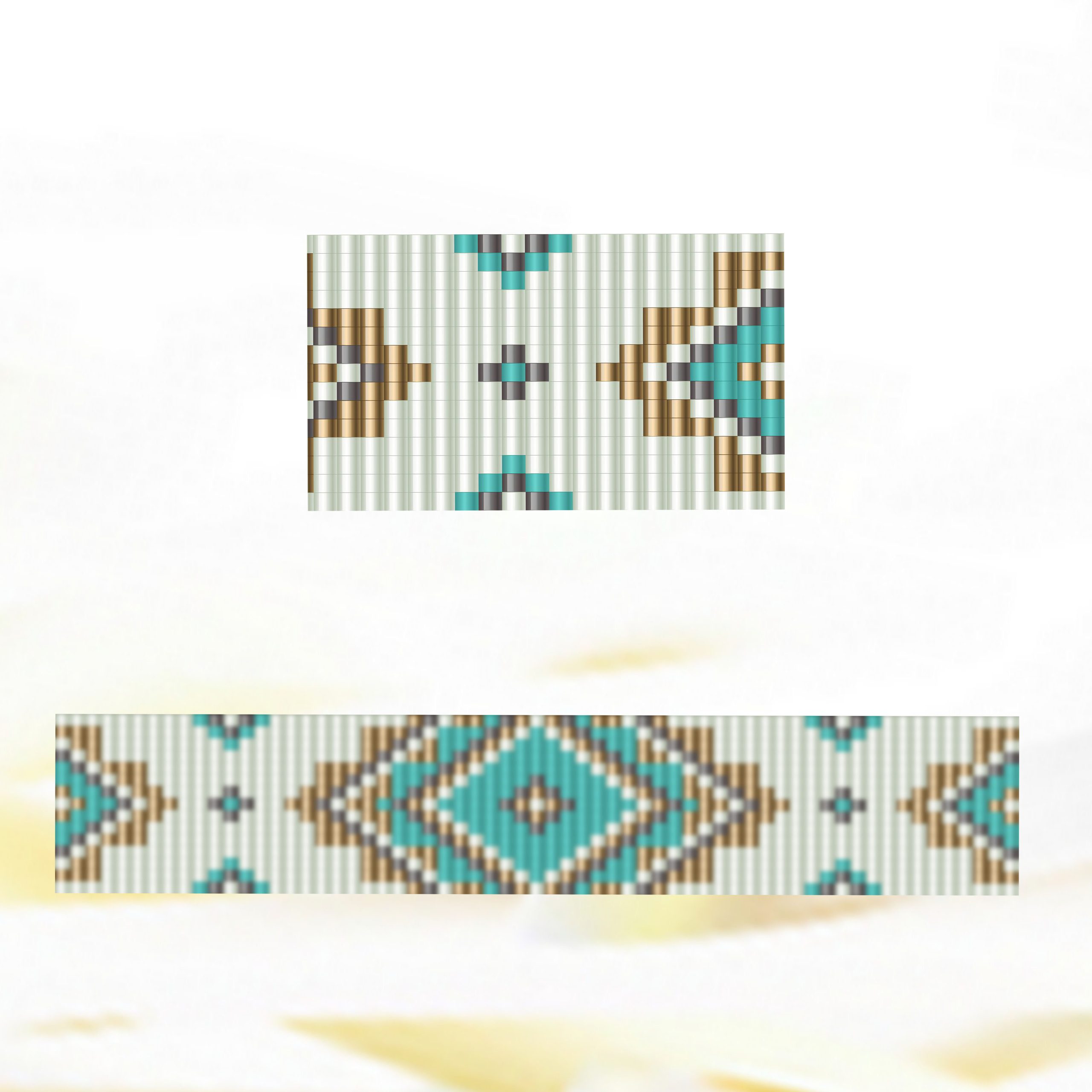 Loom stitch Bead bracelet pattern
