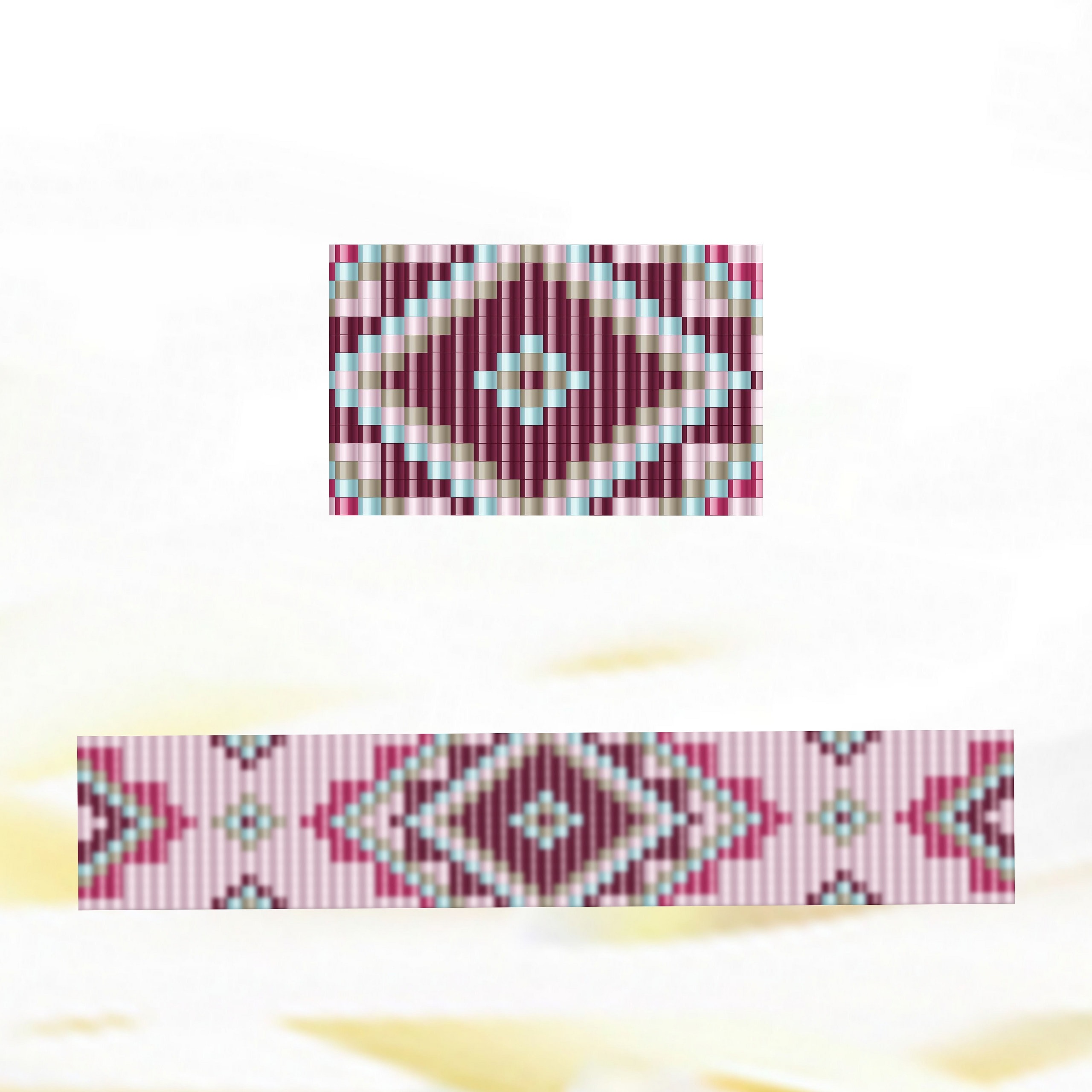 Loom stitch Bead bracelet pattern