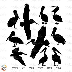 Pelican Svg Silhouette
