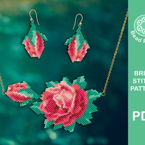 rose rosebud brick stitch
