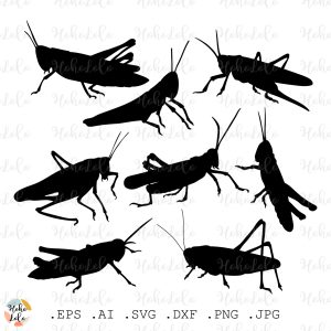 Locust Grasshopper Svg Silhouette