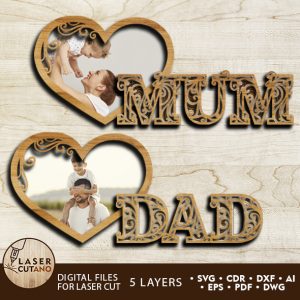 MUM DAD Mother’s Day Photo Frame Father’s Day Gifts