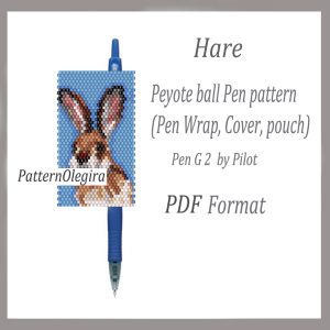 HARE Bead pattern PDF file Hare cover pen Hare pen wraps Olegirabeadpatterns