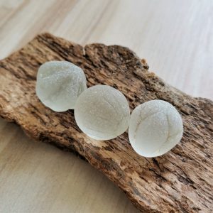 Lot of sea glass parfume stopper top 3 pcs. ST30