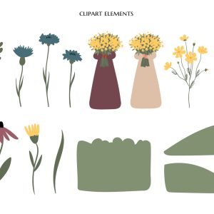 Mercado artesanal 641 free wildflower clipart, afro woman illustration png ai svg