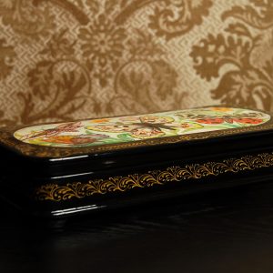 Butterflies lacquer box interior Summer gift