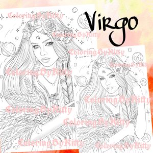 Single coloring page “virgo”