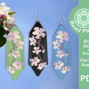 blossom fringe earrings