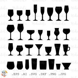 Wine Glasses Svg