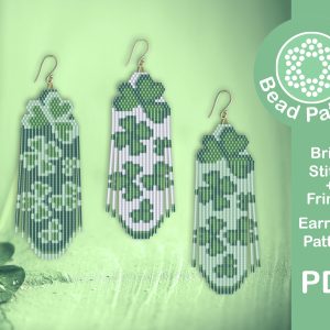 Shamrock fringe earrings