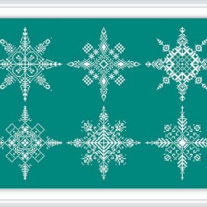 6 SNOWFLAKES SET 01