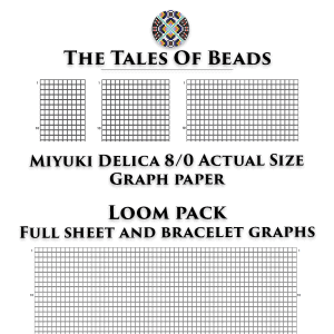loom beading graphs actual size
